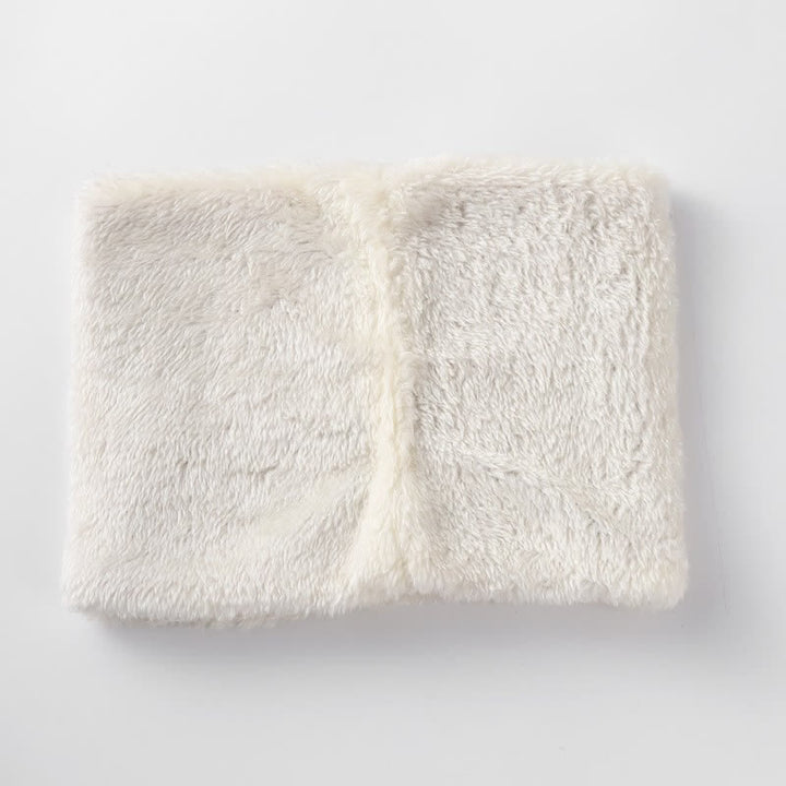 Buddha Stones Écharpe, bonnet et gants chauds en maille côtelée à pompons pour femme, automne-hiver - image 16