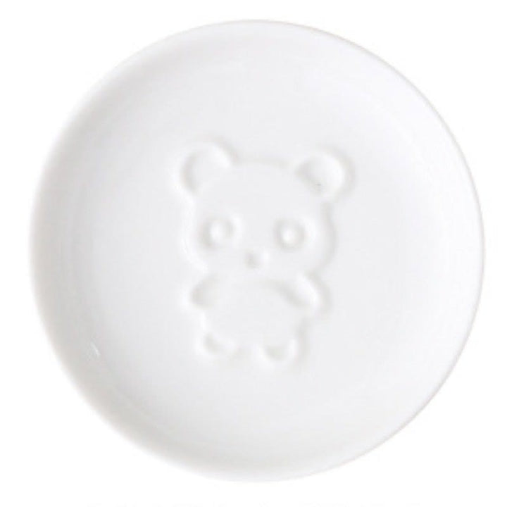 Buddha Stones Mini coupelle à sauce en céramique blanche avec motif panda - Rond (environ 8,8 cm × 8,8 cm × 1,8 cm) - Rester - image 2