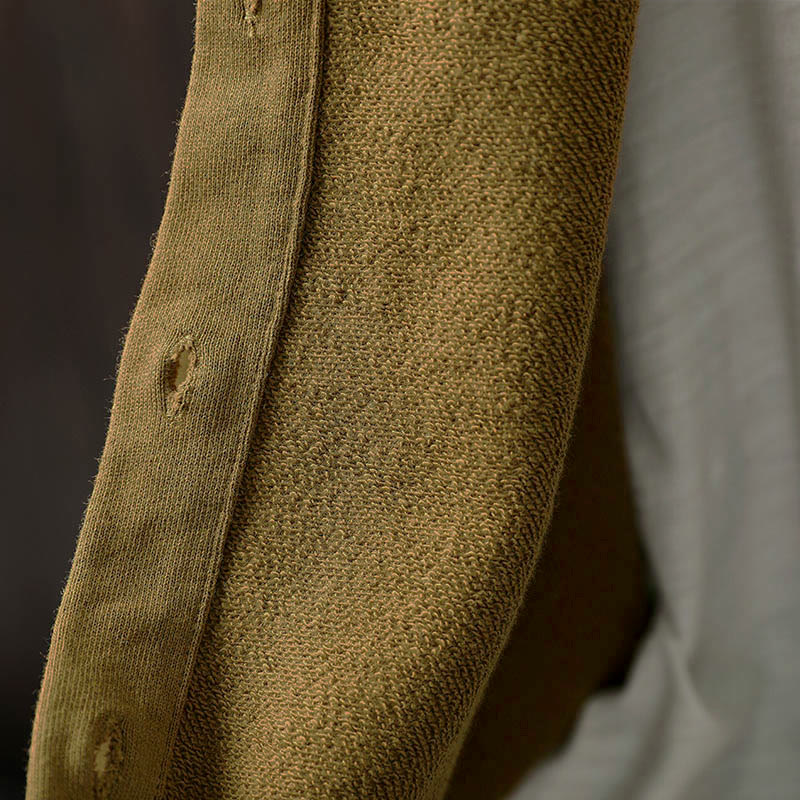Chemise en coton à manches longues et col rond, motif Buddha Stones - image 8