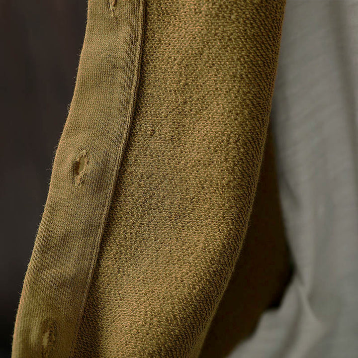 Chemise en coton à manches longues et col rond, motif Buddha Stones - image 8