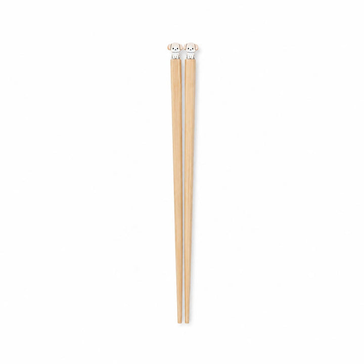 Buddha Stones Baguettes en bois de bambou style japonais pour chiot, chien et chat - Baguettes en bois de cornouiller - Lot de 2 paires (une pièce de chaque motif) - image 13