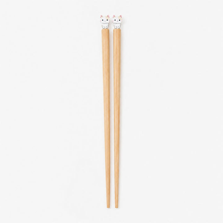 Buddha Stones Baguettes en bois de bambou style japonais pour chiot, chien et chat - Baguettes en bois de chat - Lot de 2 paires (une pièce de chaque motif) - image 14