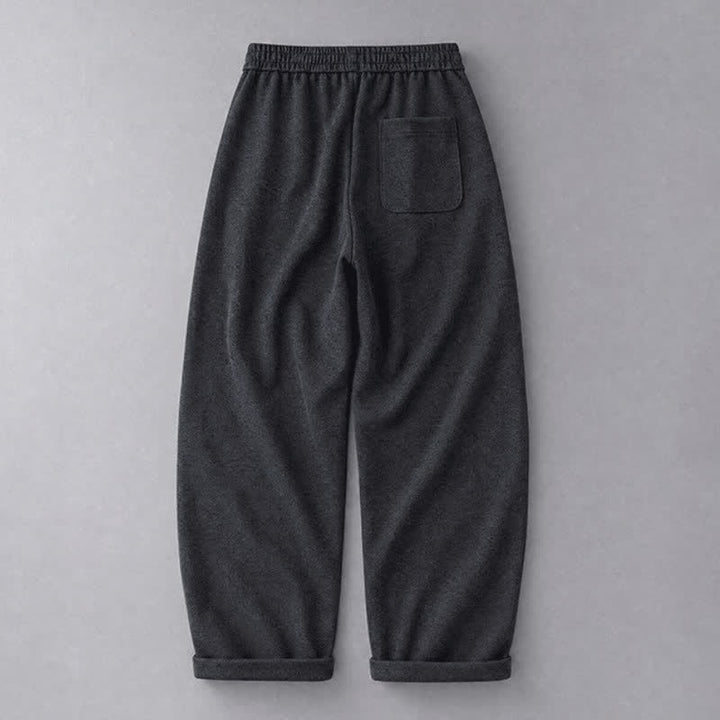 Buddha Stones Pantalon long uni décontracté automne-hiver à cordon de serrage, coupe fuselée, avec poches - image 11