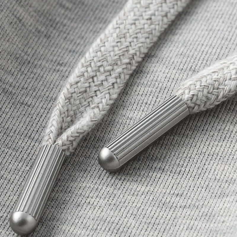 Buddha Stones Pantalon long uni décontracté automne-hiver à cordon de serrage, coupe fuselée, avec poches - image 5