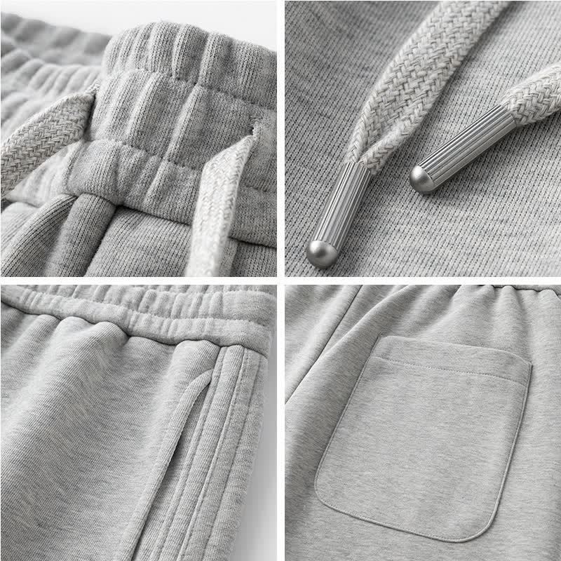 Buddha Stones Pantalon long uni décontracté automne-hiver à cordon de serrage, coupe fuselée, avec poches - image 2