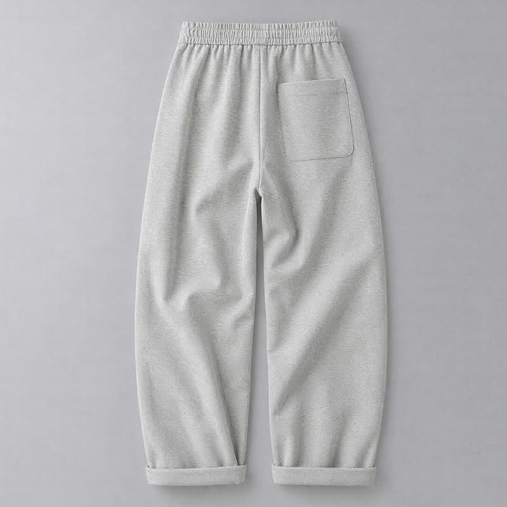 Buddha Stones Pantalon long uni décontracté automne-hiver à cordon de serrage, coupe fuselée, avec poches - image 1