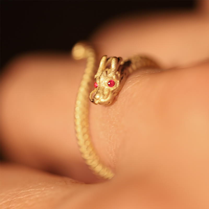 Bague ajustable en argent sterling 925 Buddha Stones , vintage, année du dragon, protection, force