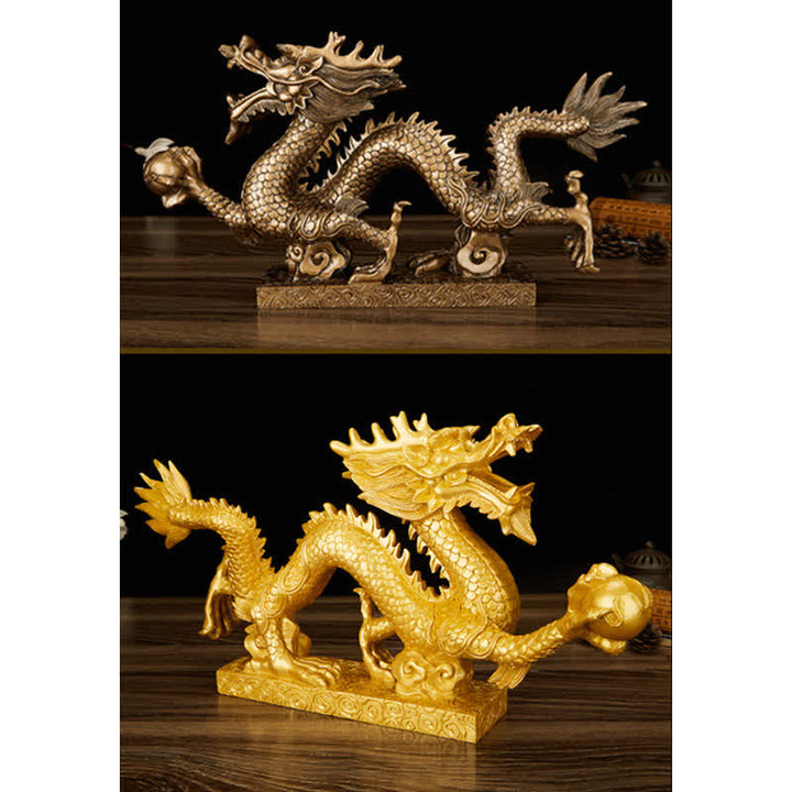 Buddha Stones Feng Shui Dragon Nuage de Bon augure Richesse Chance Décoration