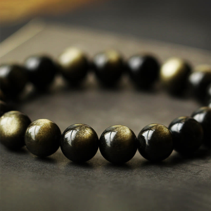 Bracelet de protection de richesse en obsidienne et ambre en argent sterling 925 avec Buddha Stones et zodiaque chinois