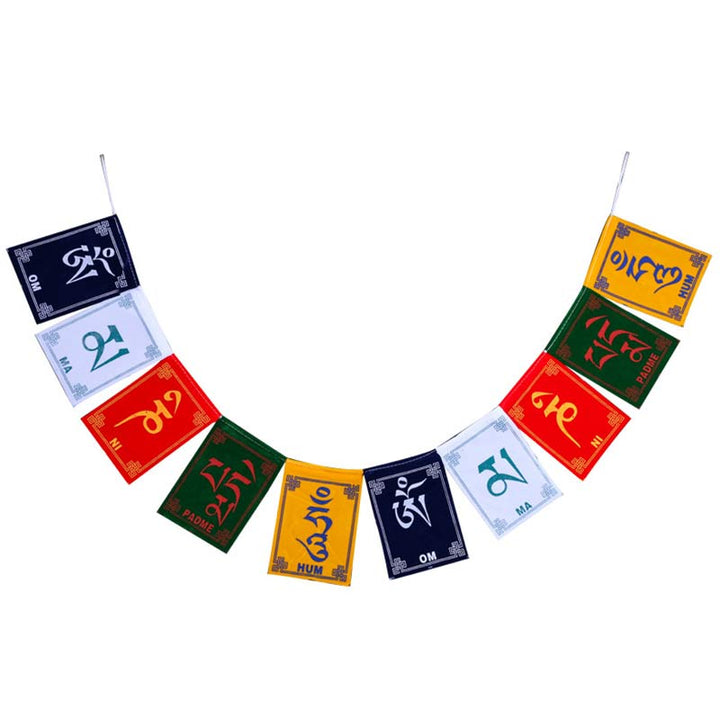 Drapeau de prière tibétain Om Mani Padme Hum pour voiture extérieure - image 12