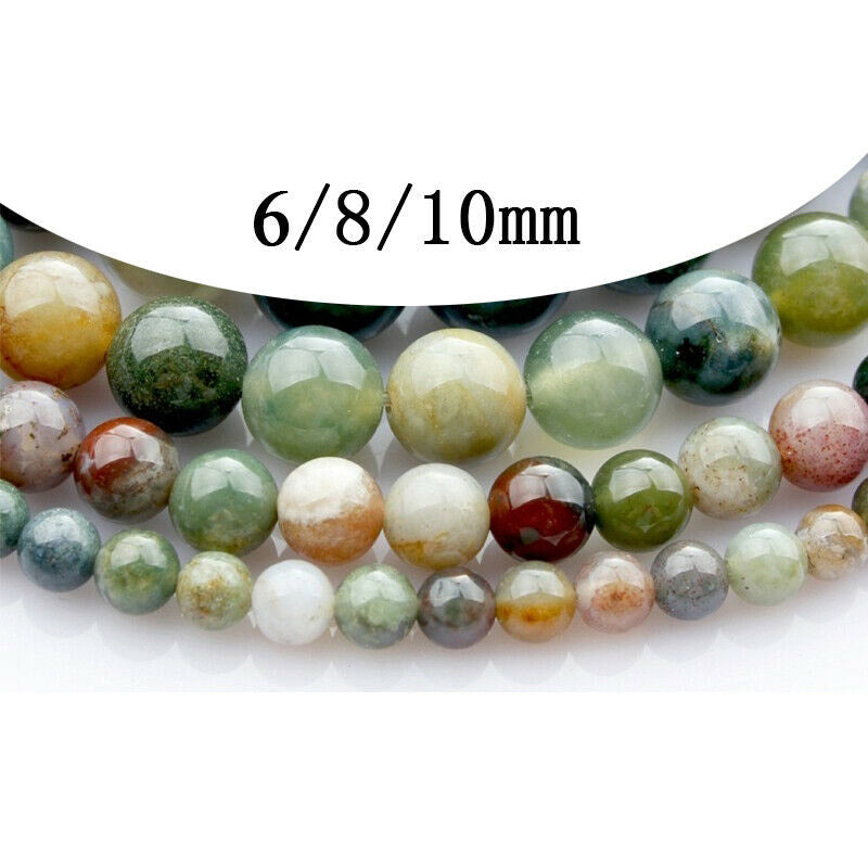 Bracelet de yoga porte-bonheur en perles d'agate indiennes Buddha Stones