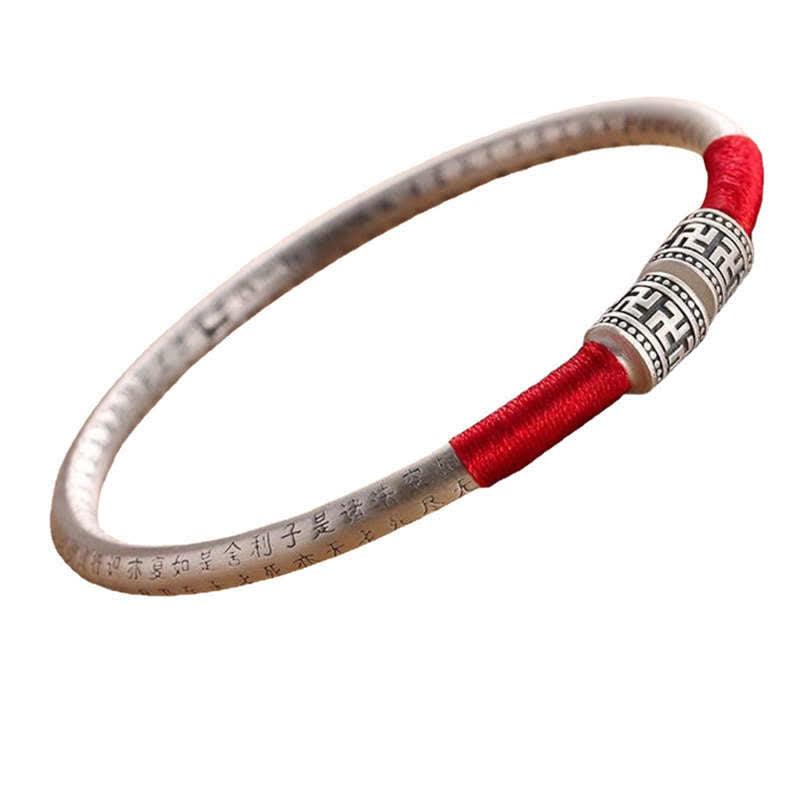 Bracelet en corde rouge porte-bonheur Buddha Stones tibétaines Om Mani Padme Hum