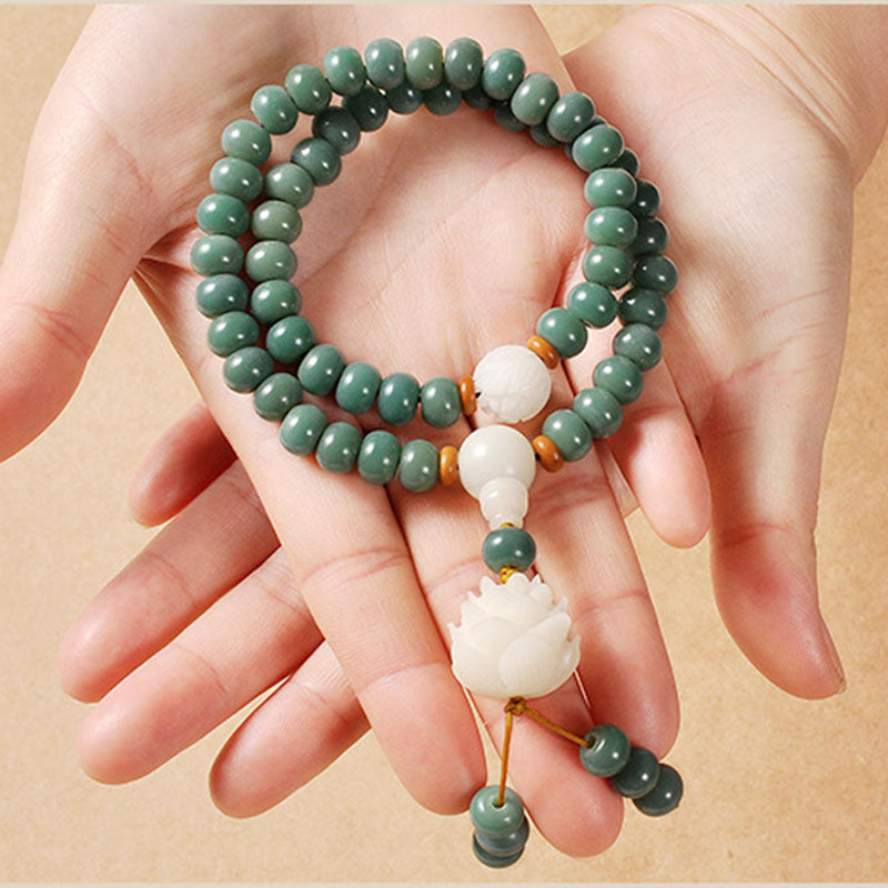 Bracelet de réussite en Buddha Stones Lotus Cyan Bodhi Seed - image 2