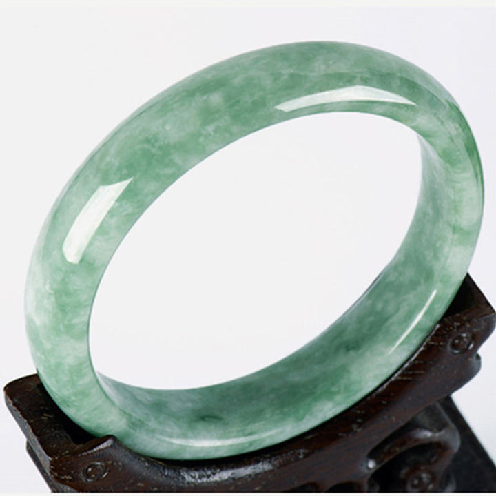Bracelet de prospérité en jade naturel Buddha Stones