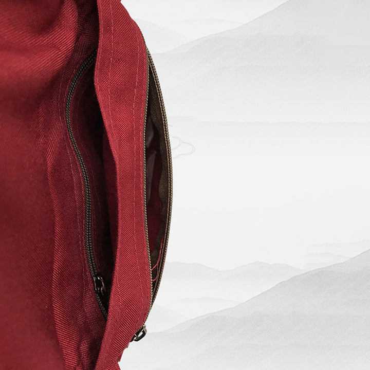Sac à bandoulière en coton brodé à la main avec mantra OM pour la pratique spirituelle de l'esprit, sac à bandoulière pour téléphone portable