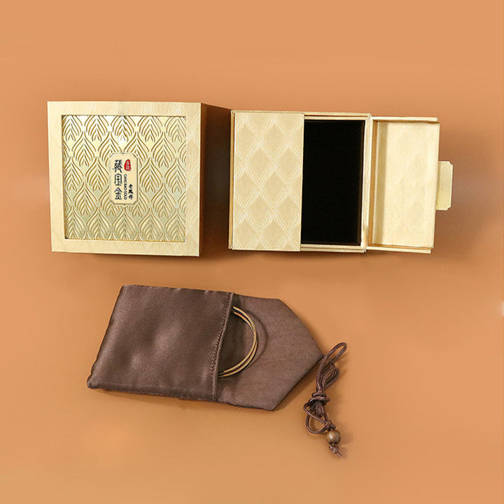 Coffret cadeau à motif de plumes pour rangement de bijoux rétro - image 12