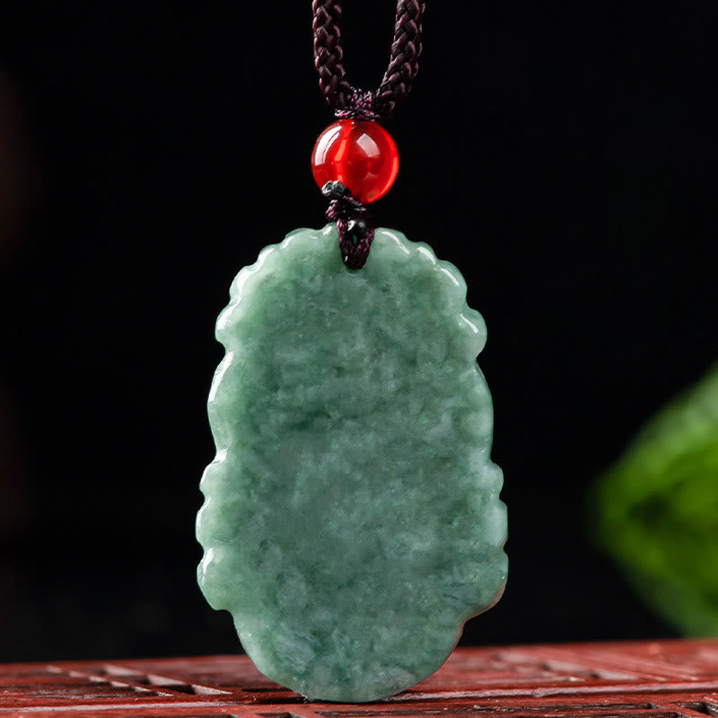 Buddha Stones pendentif de prospérité en jade naturel avec 12 signes du zodiaque chinois - image 12