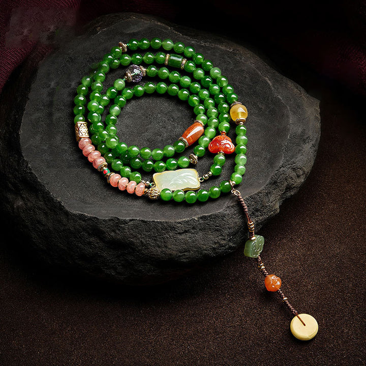 Bracelet Mala Buddha Stones