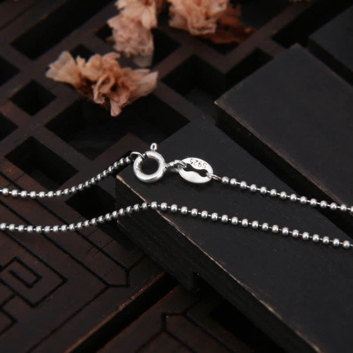 Collier pendentif rotatif en argent sterling 925 Buddha Stones et roue de prière Om Mani Padme Hum - Chaîne en argent sterling 925 de 55 cm - image 8