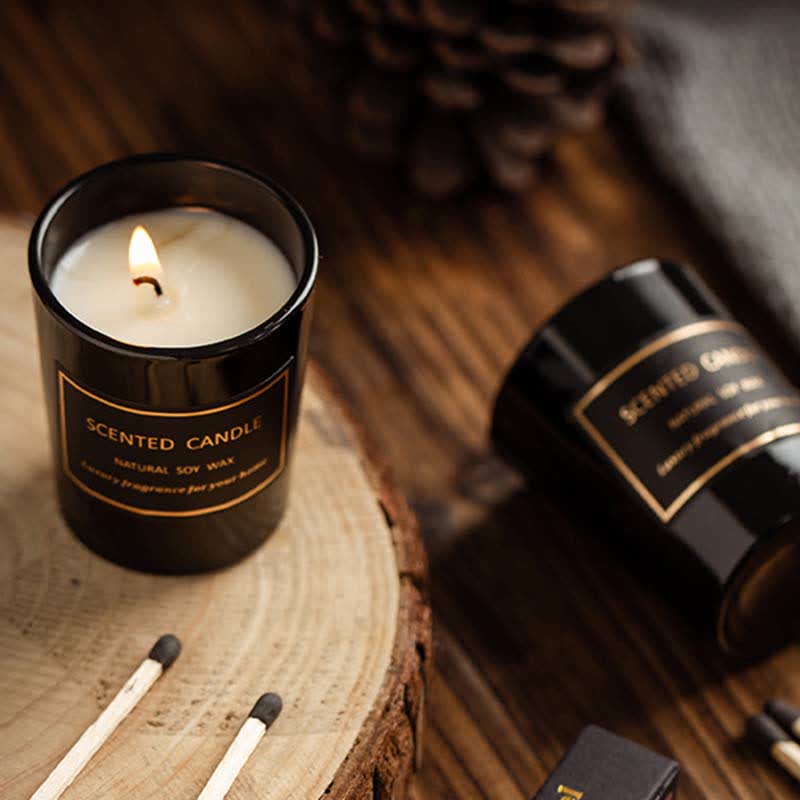 Bougie parfumée à la cire de soja et à l'aromathérapie avec parfum de poire et de freesia Blue Bell - image 12