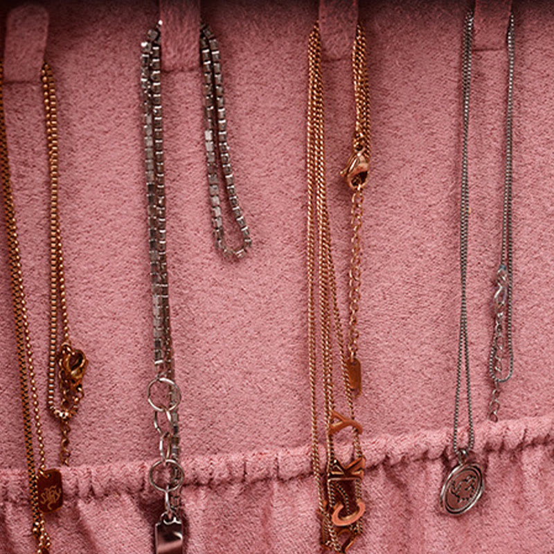 Boîte à bijoux de conception simple Buddha Stones Organisateur Boîte de rangement de bijoux à deux couches Boîte en flanelle avec serrure - image 11