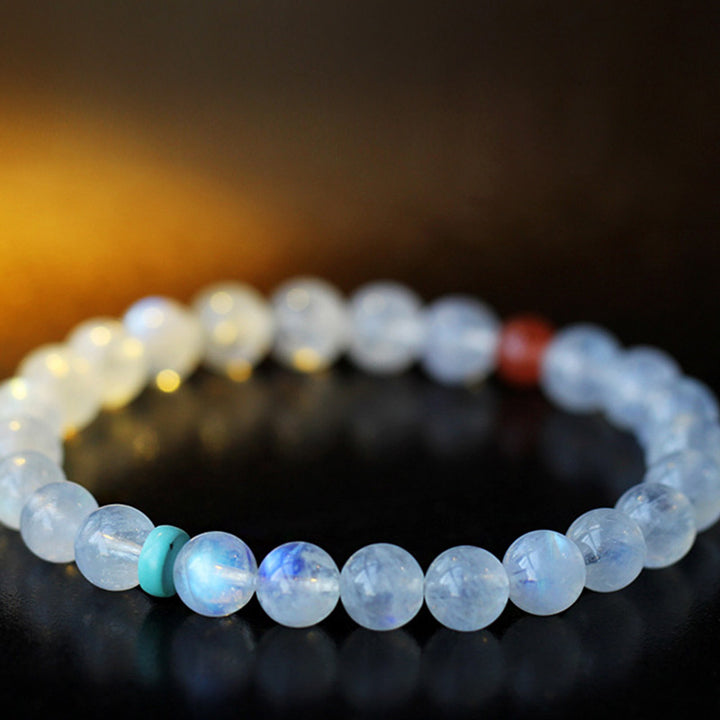 Bracelet de guérison positive et apaisante en pierre de lune