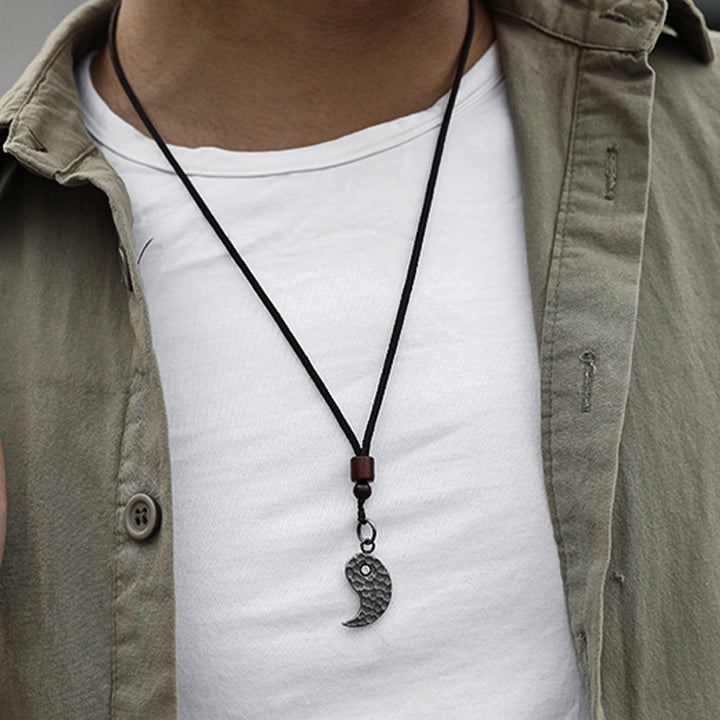 Collier pendentif en argent sterling 990 avec Buddha Stones et harmonie Yin Yang - image 6