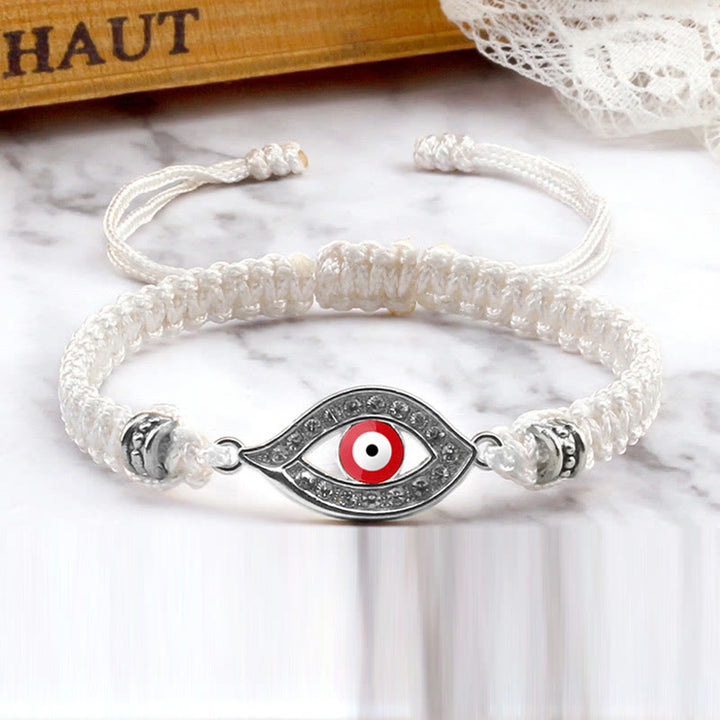 Bracelet en corde avec Buddha Stones pour éloigner le mauvais œil et les mauvais esprits