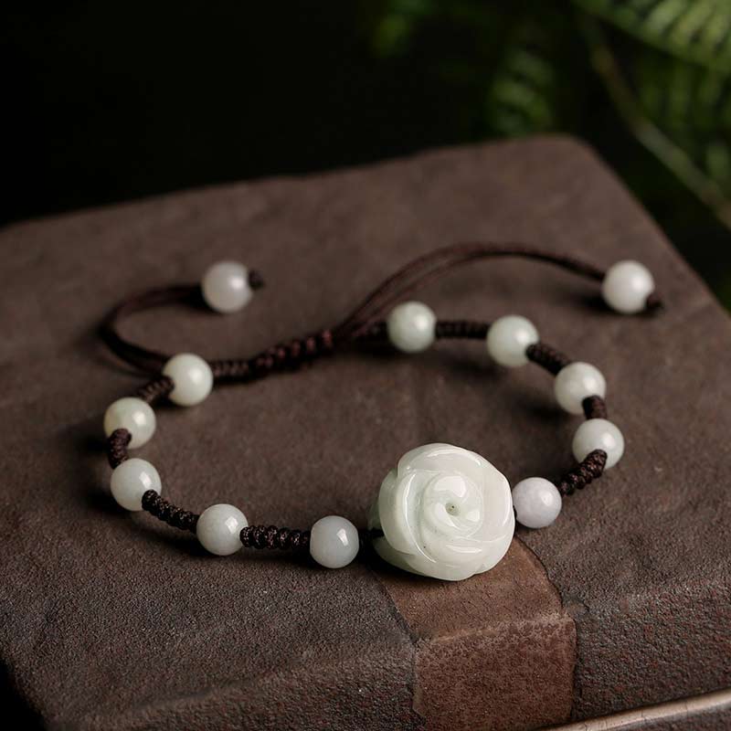 Bracelet porte-bonheur PiXiu en jade naturel Buddha Stones