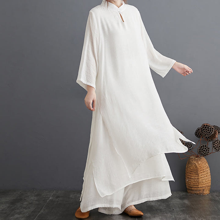 Ensemble de vêtements pour femmes Buddha Stones et motif simple pour méditation, prière, pratique spirituelle zen, yoga