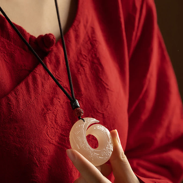 Collier pendentif porte-bonheur en jade , Buddha Stones, boucle de paix, petite feuille, bois de santal rouge, cinabre, agate