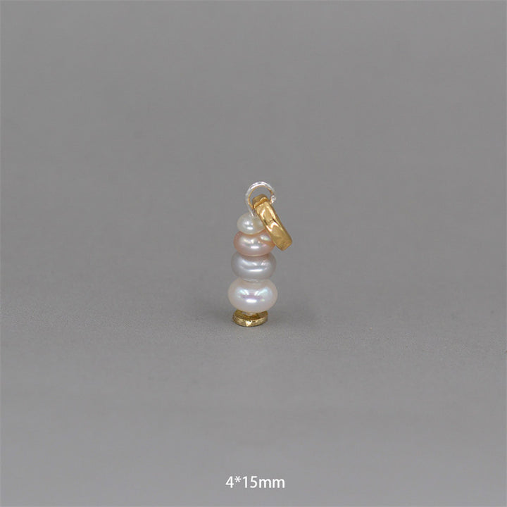 Collier pendentif calme en Buddha Stones Zen Cairn Labradorite Divers cristaux - Pendentif en perle et argent sterling 925, 4 x 15 mm - image 30
