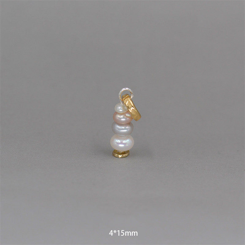 Collier pendentif calme en Buddha Stones Zen Cairn Labradorite Divers cristaux - Pendentif en perle et argent sterling 925 4 x 15 mm - image 31