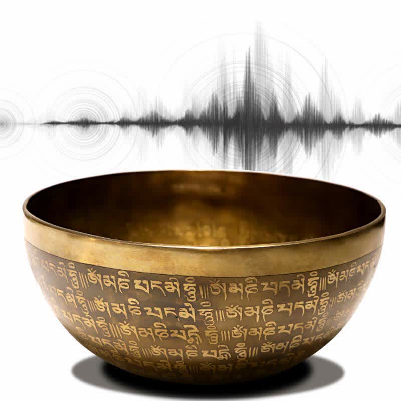 Bol chantant Sutra, fabriqué artisanalement pour la guérison et la méditation, ensemble de bols sonores à énergie positive - image 6