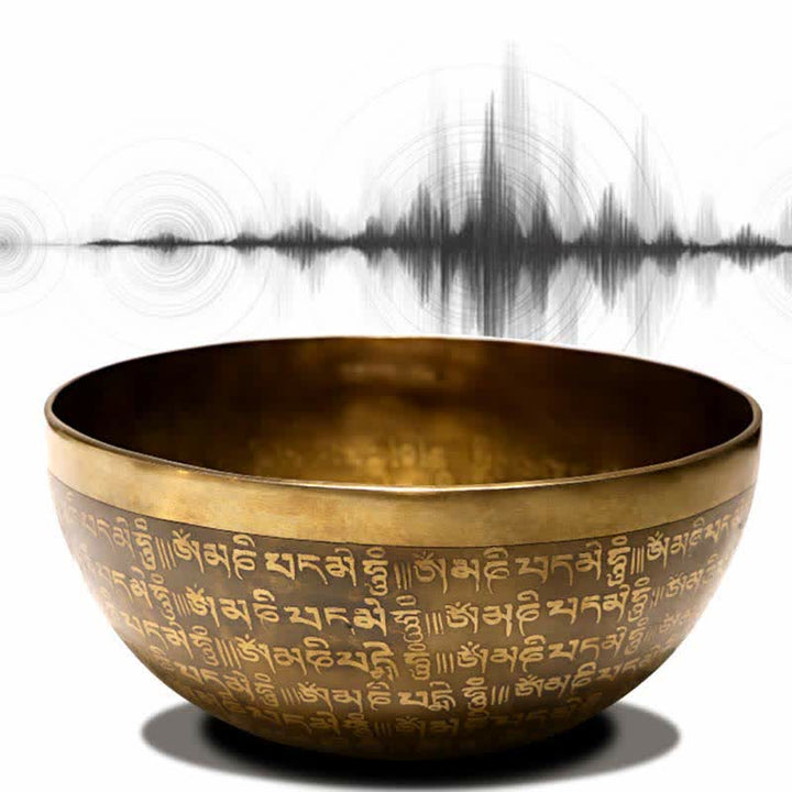 Bol chantant Sutra, fabriqué artisanalement pour la guérison et la méditation, ensemble de bols sonores à énergie positive - image 6