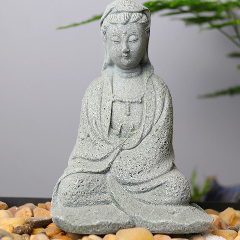 Buddha Stones Statue d'Avalokitesvara Bénédiction Décoration de la maison - image 10