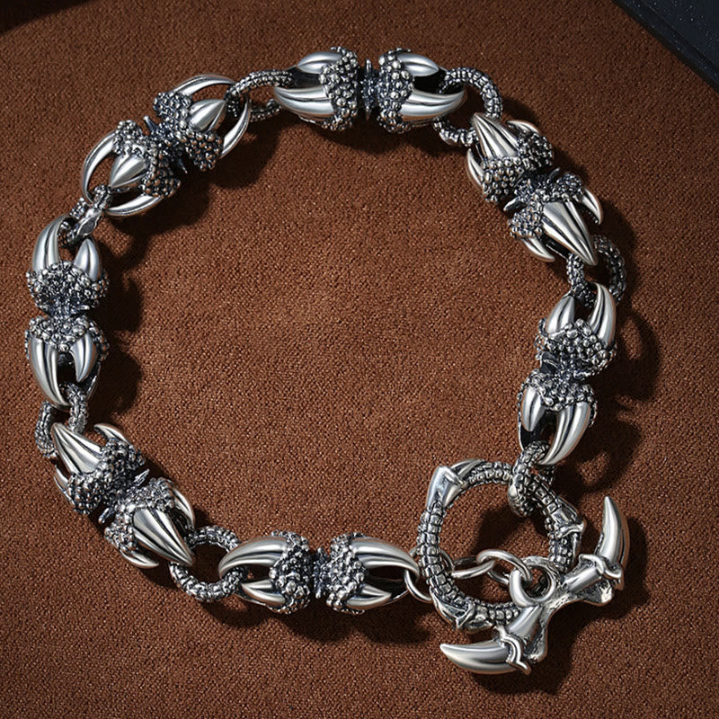 Bracelet de protection et de force gravé en griffes de dragon de Buddha Stones