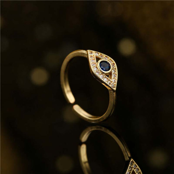 Bague en cuivre Buddha Stones et protection contre le mauvais œil