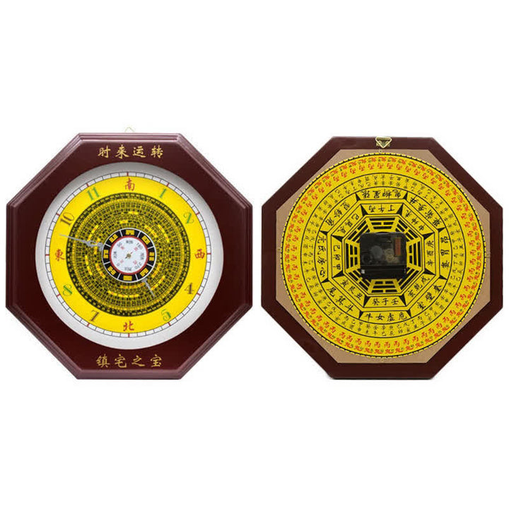 Horloge murale Feng Shui Bagua Map Balance Energy Map