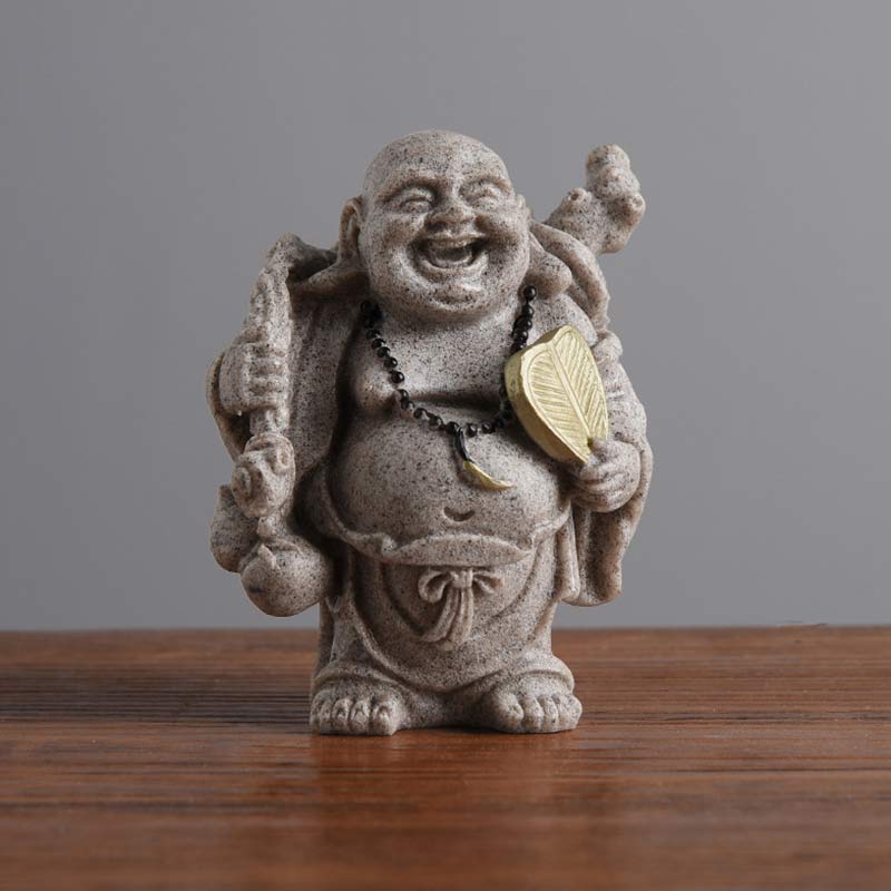 Statue de Buddha Stones de Bouddha, bénédiction, décoration de la maison - 7,5 x 5,5 x 9 cm - image 6