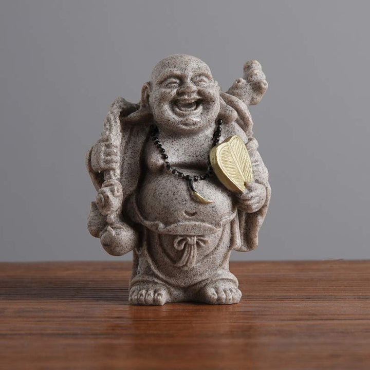 Statue de Buddha Stones de Bouddha, bénédiction, décoration de la maison - 7,5 x 5,5 x 9 cm - image 6