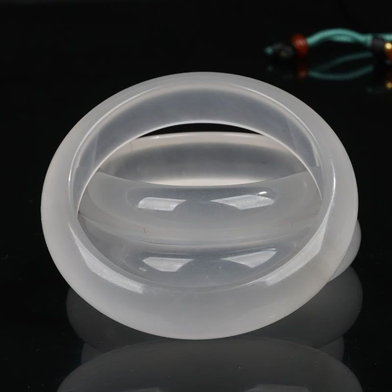 Bracelet porte-bonheur en jade doré translucide naturel avec Buddha Stones - image 4