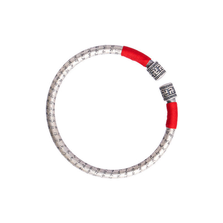 Bracelet en corde rouge porte-bonheur Buddha Stones tibétaines Om Mani Padme Hum