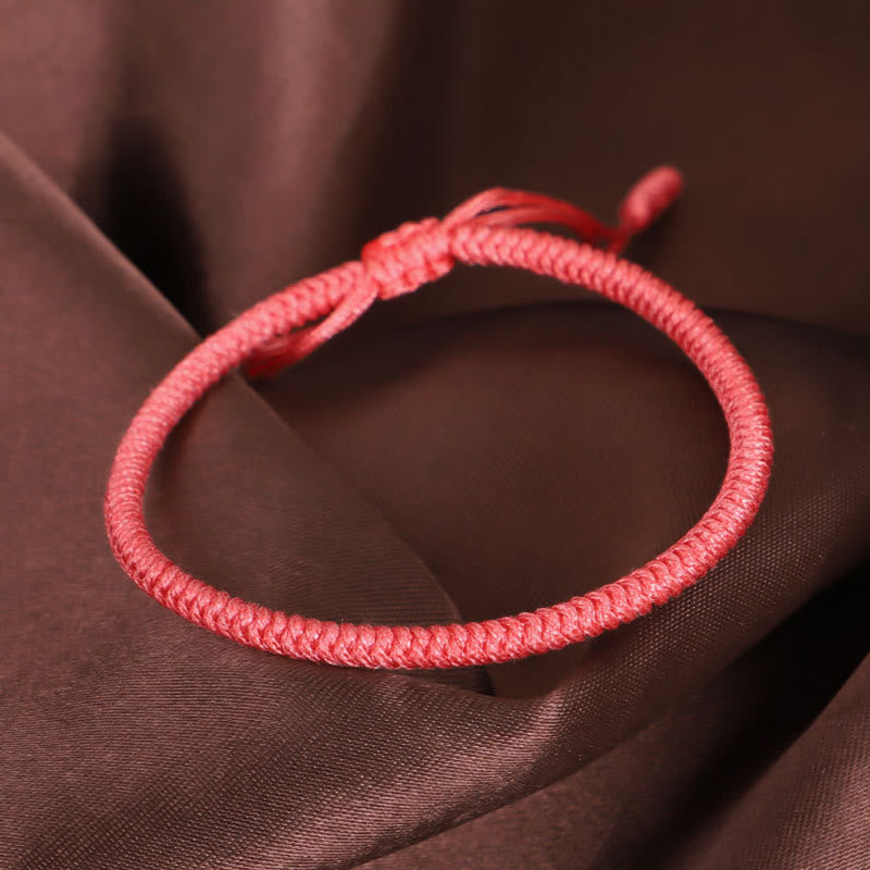 Bracelet tressé tibétain en 3 pièces avec Buddha Stones et protection des nœuds King Kong