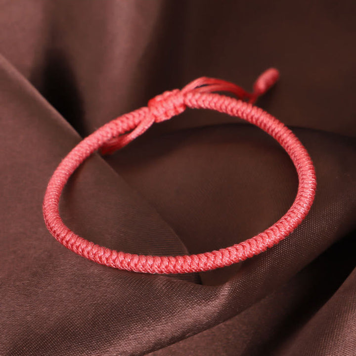 Bracelet tressé tibétain en 3 pièces avec Buddha Stones et protection des nœuds King Kong