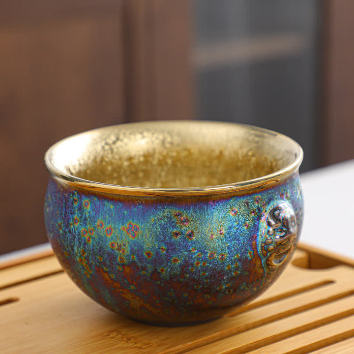 Tasses à thé en céramique colorées Buddha Stones
