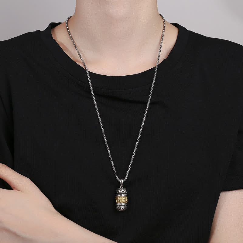 Collier pendentif en cuir avec chaîne et pendentif en Buddha Stones tibétaines Om Mani Padme Hum Sagesse Pureté - image 3