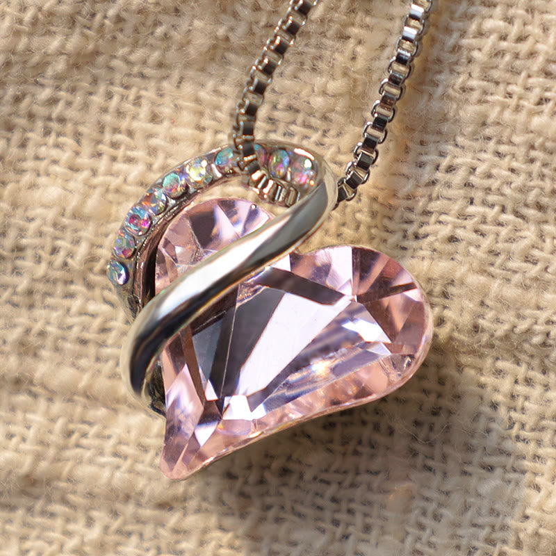 Collier pendentif énergie de guérison pierre de naissance coeur amour Buddha Stones