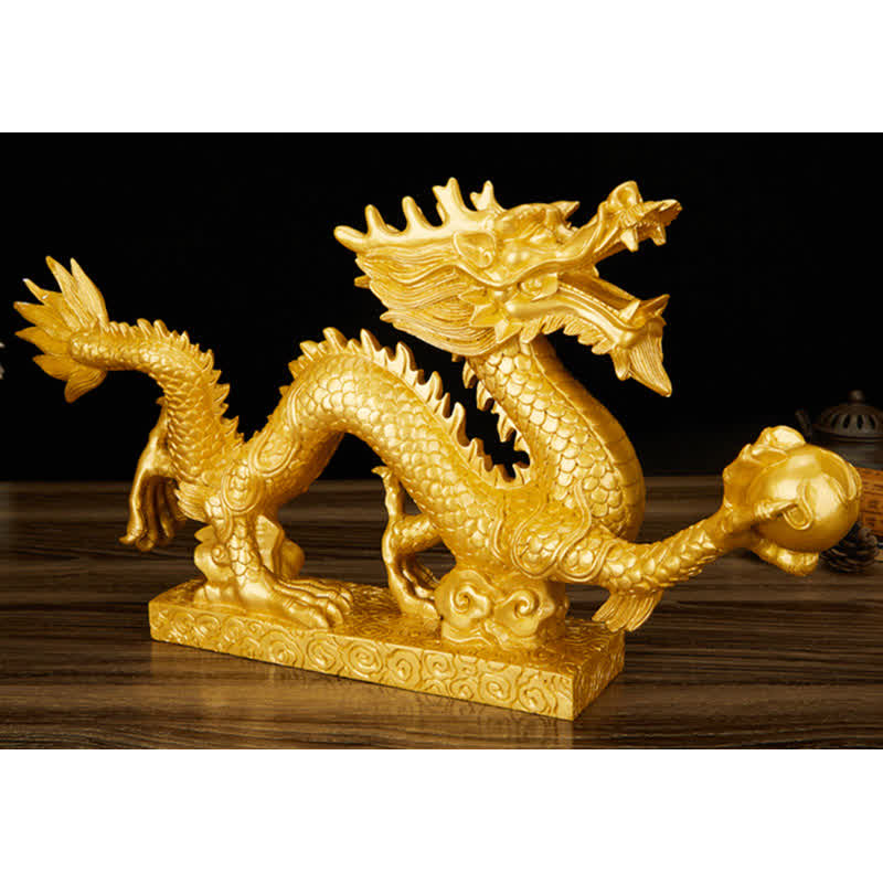 Buddha Stones Feng Shui Dragon Nuage de Bon augure Richesse Chance Décoration