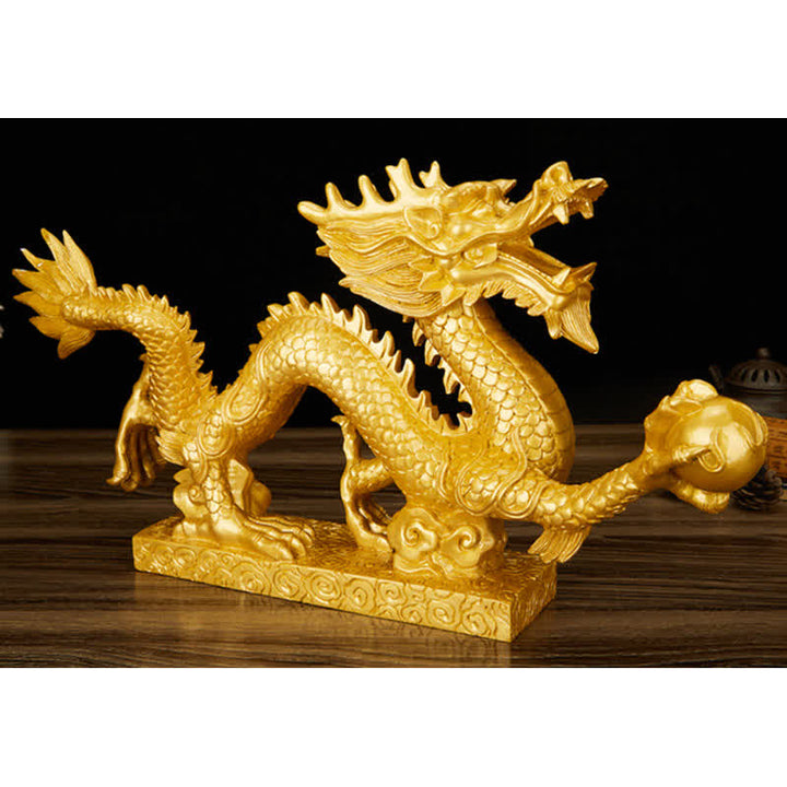 Buddha Stones Feng Shui Dragon Nuage de Bon augure Richesse Chance Décoration